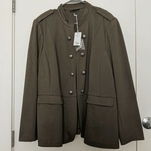 Green Ponte Military Jacket